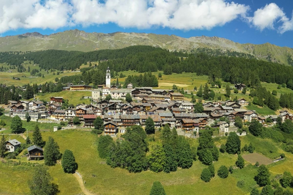 Scorcio del villaggio di Antagnod, vicino a Champoluc